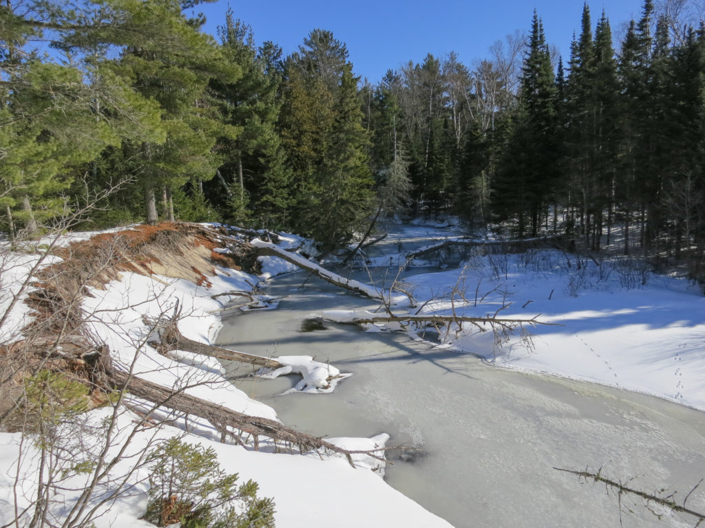 Mosquito River, Pictured Rocks in winter